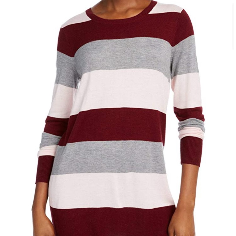 Maison Jules Color Block Long Sleeve T-Shirt